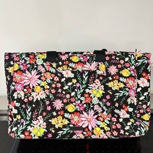 Vera Bradley tangerine twist dual compartment travel bag - used once